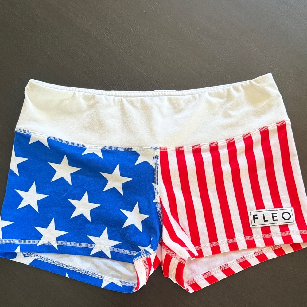 FLEO  American Flag Shorts - Red, White & Blue